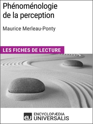 cover image of Phénoménologie de la perception de Maurice Merleau-Ponty